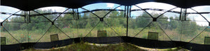 Deluxe ground blind see through 360°